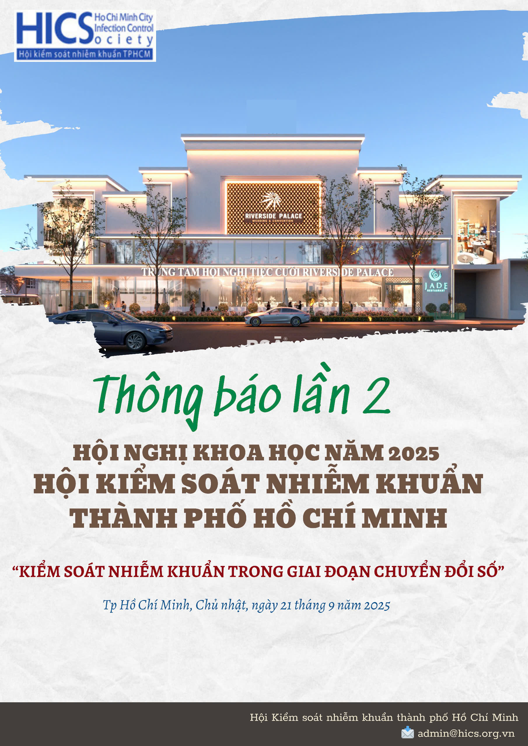 Thông báo số 2 - Thông tin Hội nghị Khoa học Hội Kiểm soát nhiễm khuẩn TPHCM 2025